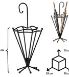 HGDECO  Stojak na parasole BEN czarny