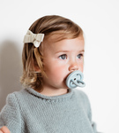 Smoczek okrągły 3-36m kauczukowy Sky Blue & Denim BUMIBÉBÉ Hevea