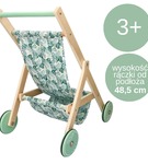 Drewniany wózek spacerówka dla lalki Adam Toys