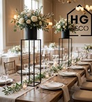 Kwietnik stojący metalowy czarny loftowy stojak na kwiaty pojedynczy 75cm