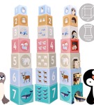 Piramida z kubeczków zwierzęta arktyczne Adam Toys