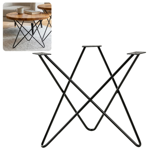 Stelaż noga do stolika kawowego STAR 40 cm czarna