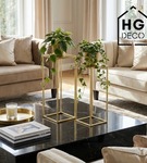 Kwietnik stojący metalowy stojak na kwiaty na jedną doniczkę PREMIUM 45 cm