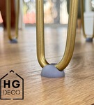 Podkładka ochronna szara z tworzywa pod nogi meblowe hairpin HGDECO
