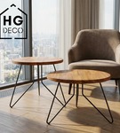 Noga meblowa metalowa noga do stolika kawowego FIN 40 cm czarna Zestaw 3 szt. 