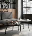 Metalowa noga hairpin legs do stolika kawowego trzy pręty noga loftowa TL40 cm