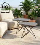 Stelaż noga do stolika kawowego STAR 40 cm czarna