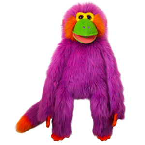 PUPPET COMPANY zabawna małpka fioletowa