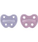 Smoczek okrągły z kauczuku hevea 3-36m Violet & Orchid