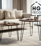 Metalowa noga hairpin do stolika kawowego dwa pręty noga loftowa DP40 cm