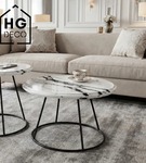 Noga loftowa stolika kawowego stelaż do stolika kawowego metalowa noga RING 40 cm