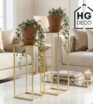 Kwietnik stojący metalowy stojak na kwiaty na jedną doniczkę PREMIUM 45 cm