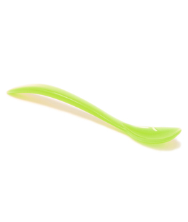 Plastikowa łyżeczka dla dzieci zielona 4m+ Poupy
