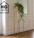 Metalowy kwietnik stojak na kwiatek nowoczesny kwietnik złoty TOWER 100 cm