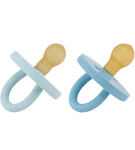 Smoczek okrągły 3-36m kauczukowy Sky Blue & Denim BUMIBÉBÉ Hevea