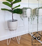HGDECO  Stojak na doniczkę MALMO 43 cm biały