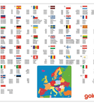 Puzzle edukacyjne mapa Europy układanka GOKI