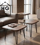 Metalowa noga hairpin legs do stolika kawowego trzy pręty noga loftowa TL50 cm