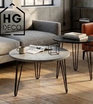 Metalowa noga hairpin legs do stolika kawowego trzy pręty noga loftowa TL50 cm