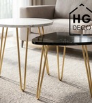 Metalowa noga do stolika kawowego / ławy / złota DP40 cm