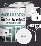 Farba restauracyjna kredowa 1,0 L biała Space Creation
