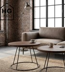 Noga loftowa stolika kawowego stelaż do stolika kawowego metalowa noga RING 50 cm