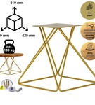 Stelaż noga do stolika kawowego DIAMOND 41 cm złota