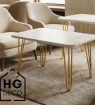 Metalowa noga hairpin legs do stolika kawowego trzy pręty noga złota TL40 cm