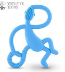 Tańczący gryzak ze szczoteczką błękitny Matchstick Monkey