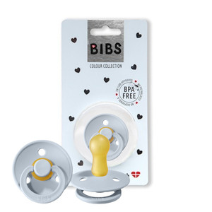 Bibs Smoczek uspokajający kauczukowy Baby Blue S