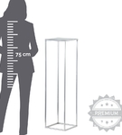 Kwietnik stojak na kwiatki PREMIUM HG DECO srebrny 20/75 cm