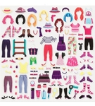 Wypukłe naklejki wielokrotne moda Melissa&Doug