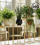 Kwietnik stojący metalowy stojak na kwiaty na jedną doniczkę PREMIUM 45 cm