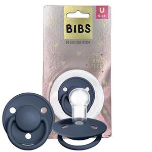 Smoczek silikonowy 0-36m okrągły Steel Blue BIBS DE LUX