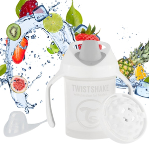 Kubek niekapek z mikserem 230ml biały Twistshake