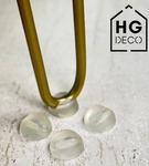 Podkładka ochronna bezbarwna 100 szt. z tworzywa pod nogi meblowe hairpin HGDECO