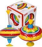 Duży tęczowy bąk klasyczna zabawka z dawnych lat