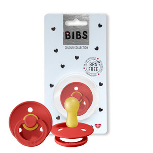 Smoczek kauczukowy uspokajający BIBS Strawberry S