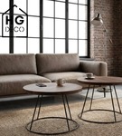 Noga loftowa stolika kawowego stelaż do stolika kawowego metalowa noga RING 40 cm