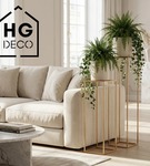 Metalowy kwietnik stojak na kwiatek nowoczesny kwietnik złoty TOWER 100 cm