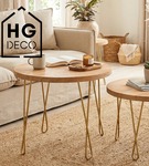 Metalowa noga twist hairpin do stolika kawowego dwa pręty noga złota DX50 cm