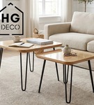 Metalowa noga hairpin do stolika kawowego dwa pręty noga loftowa DP40 cm