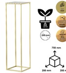 Kwietnik stojący metalowy stojak na kwiaty na jedną doniczkę PREMIUM 75 cm