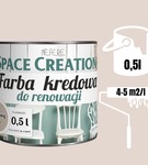 Farba kredensowa remontowa do stylizacji mebli piaskowy beż 0,5 L Space Creation