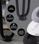 Metalowa noga hairpin do komody szafki RTV do pufy trzy pręty złota TL20 cm
