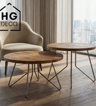 Noga meblowa metalowa noga do stolika kawowego FIN 50 cm czarna