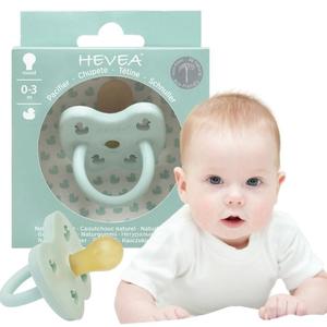 Okrągły smoczek kauczukowy 0+ Mellow Mint Hevea