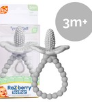 Gryzak uspokajający malina z rączką Szary Razbaby