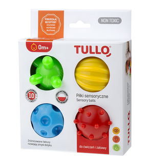 Piłeczki sensoryczne dla dzieci zestaw Tullo