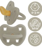 Smoczek ortodontyczny 0-3 m Oatmeal Hevea